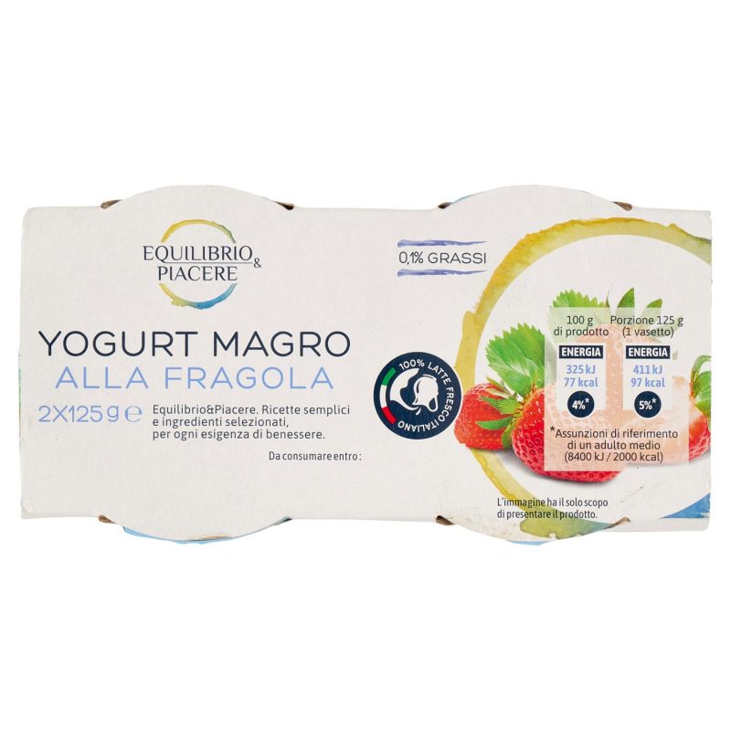 Equilibrio & Piacere Yogurt Magro alla Fragola 2 x 125 g