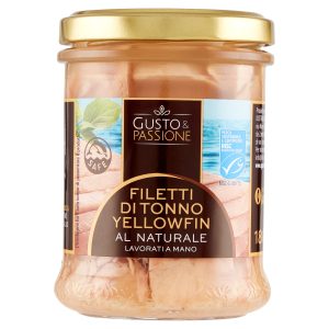 Gusto & Passione Filetti di Tonno Yellowfin al Naturale 180 g