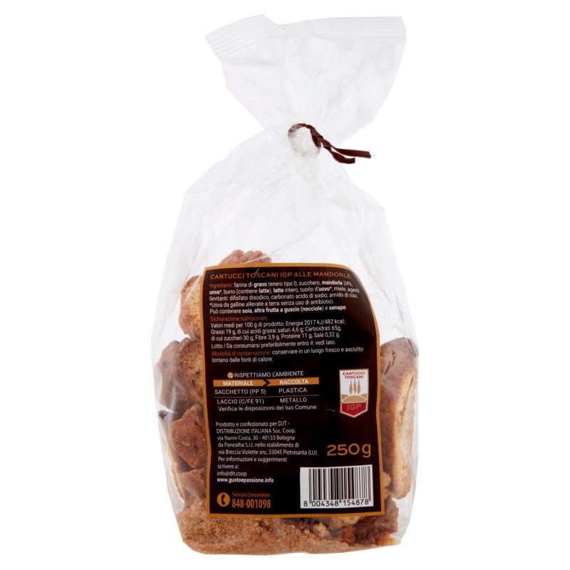 Gusto & Passione Cantucci Toscani IGP Alle Mandorle 250 g