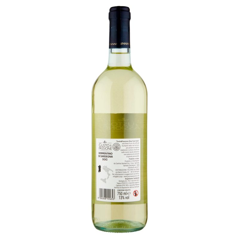 Gusto & Passione Slow Food Italia Vermentino di Sardegna DOC 750 ml