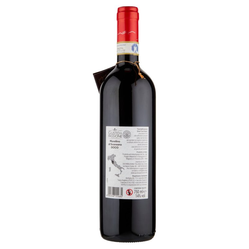 Gusto & Passione Slow Food Italia Morellino di Scansano DOCG 750 ml