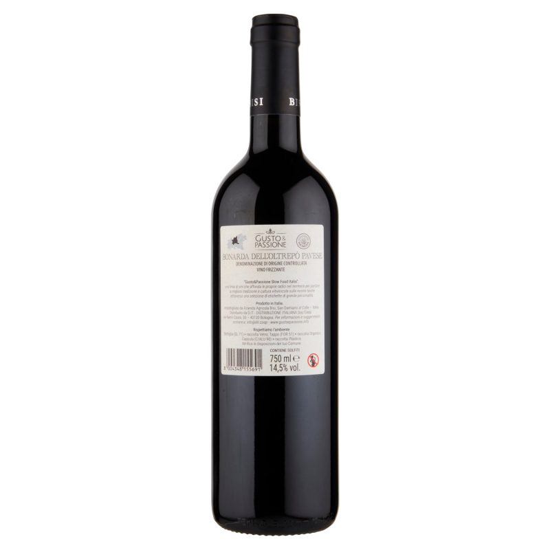 Gusto & Passione Slow Food Italia Bonarda dell'Oltrepò Pavese DOC 750 ml