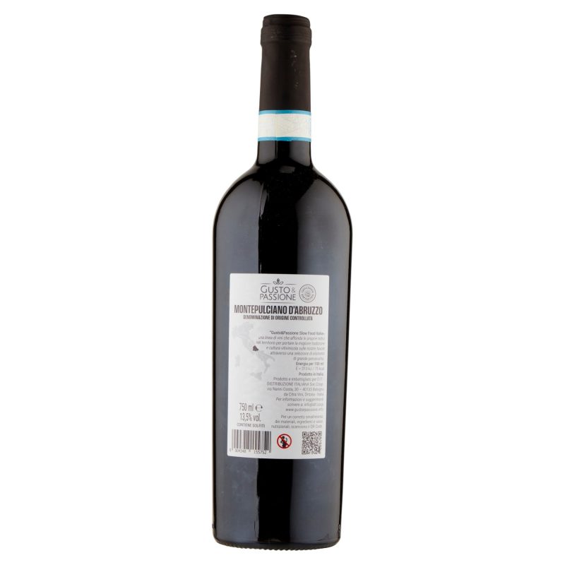 Gusto & Passione Slow Food Italia Montepulciano D'Abruzzo D.O.C. 750 ml