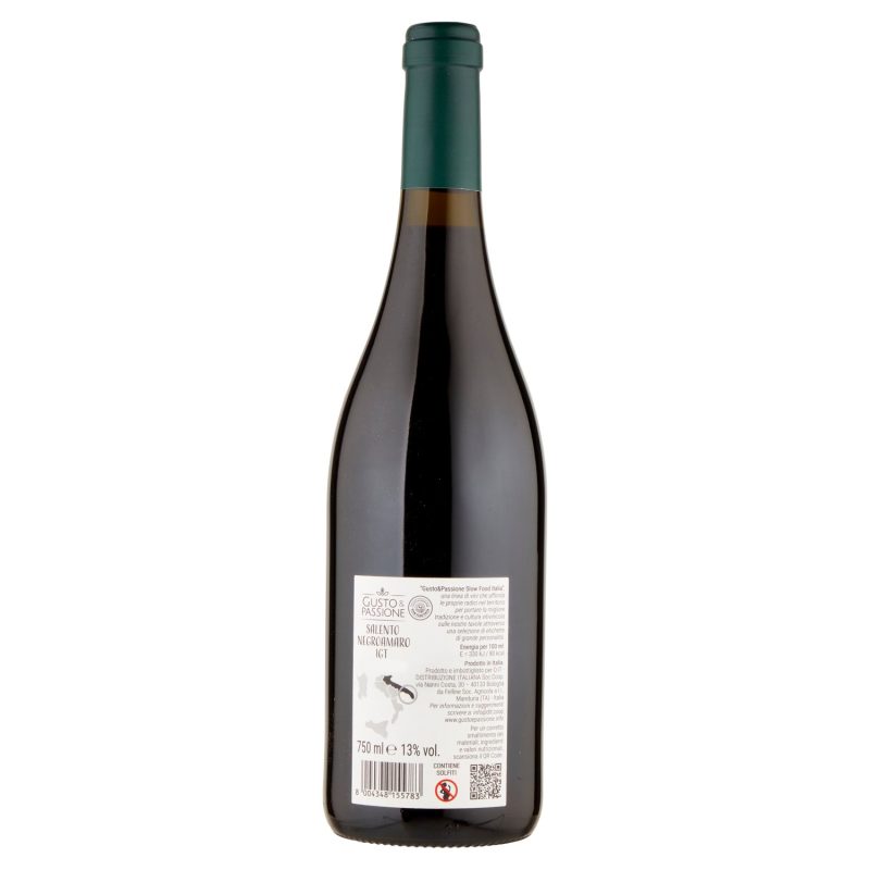 Gusto & Passione Slow Food Italia Salento Negroamaro IGT 750 ml