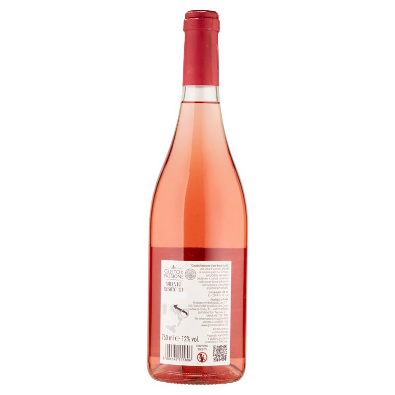 Gusto & Passione Slow Food Italia Salento Rosato IGT 750 ml