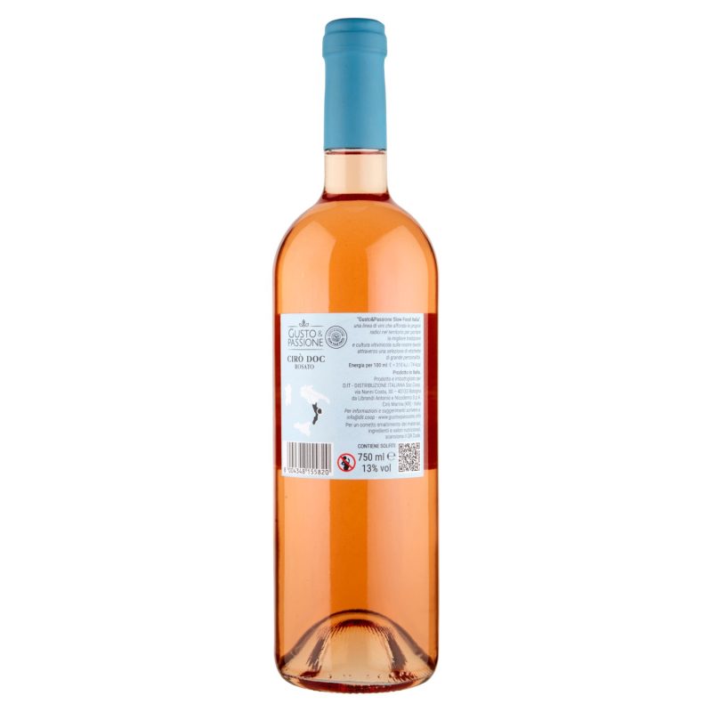 Gusto & Passione Slow Food Italia Cirò DOC Rosato 750 ml