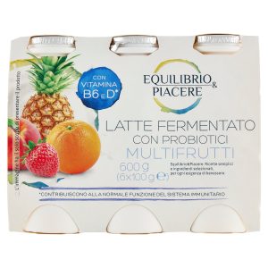 Equilibrio & Piacere Latte Fermentato con Probiotici Multifrutti 6 x 100 g