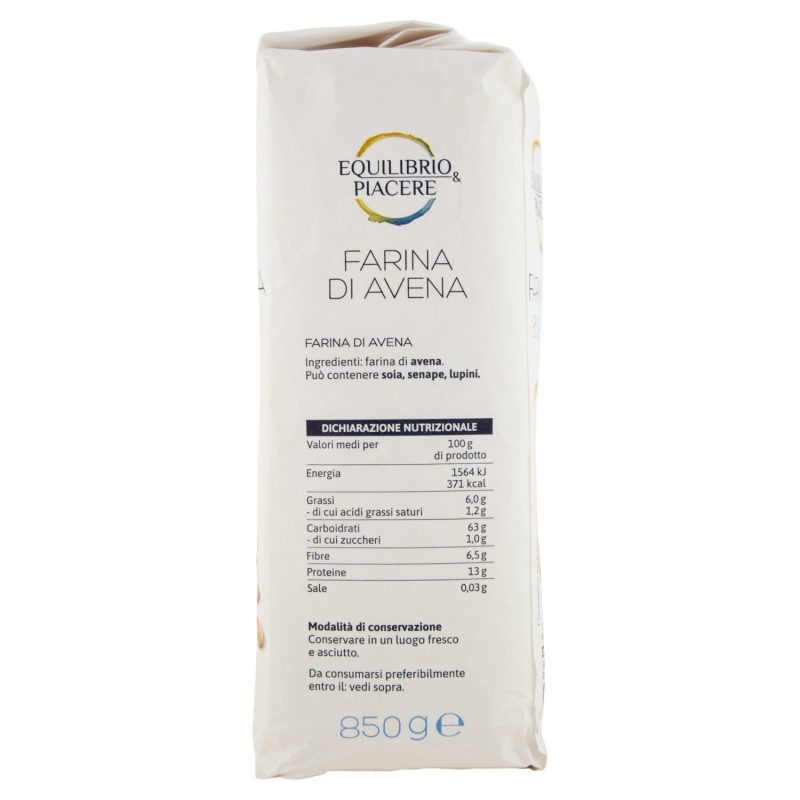 Equilibrio & Piacere Farina di Avena 850 g