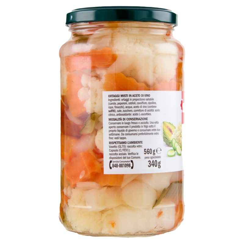 Sisa Giardiniera Sottaceto 560 g