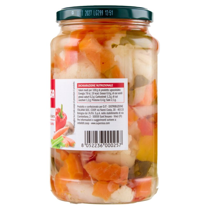 Sisa Giardiniera Sottaceto 560 g