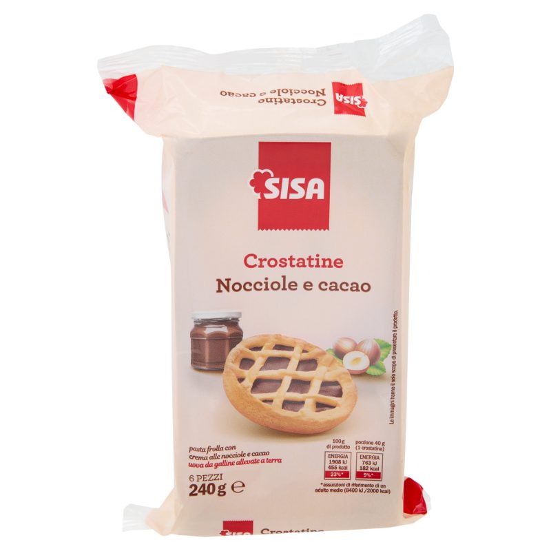 Sisa Crostatine Nocciole e cacao 6 x 40 g