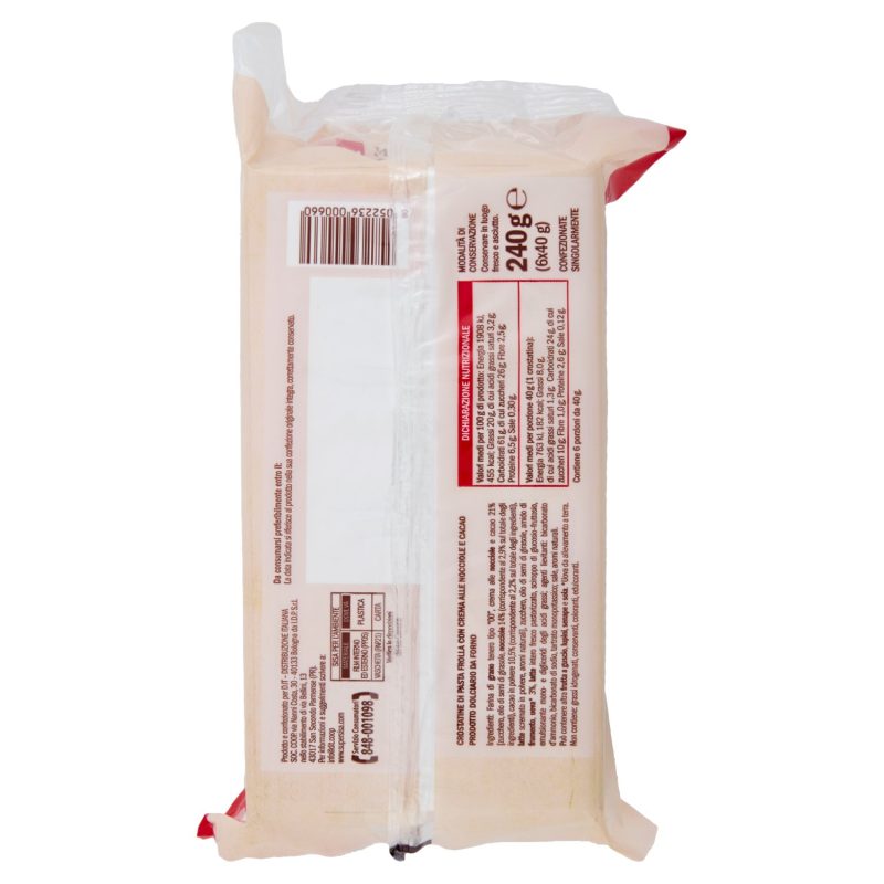 Sisa Crostatine Nocciole e cacao 6 x 40 g