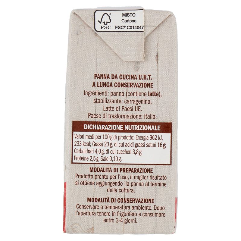 Sisa Panna da cucina U.H.T. a Lunga Conservazione 200 ml