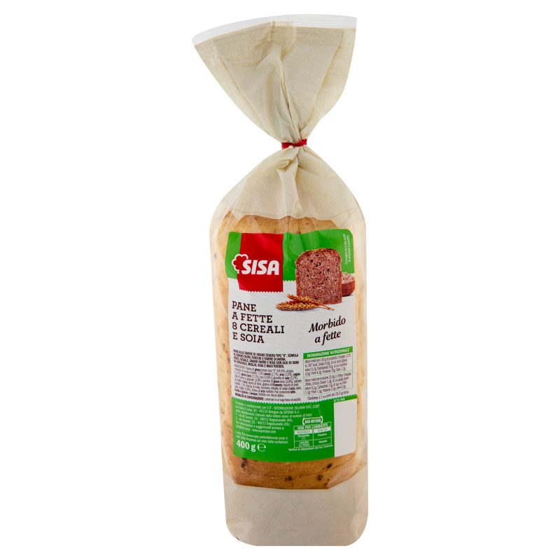 Sisa Pane a Fette 8 Cereali e Soia 400 g