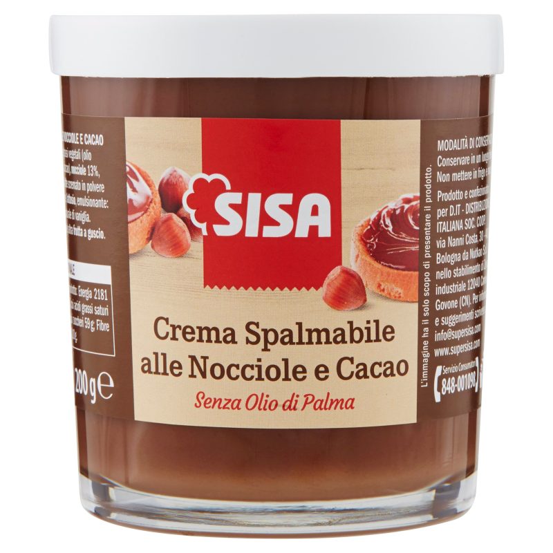 Sisa Crema Spalmabile alle Nocciole e Cacao 200 g