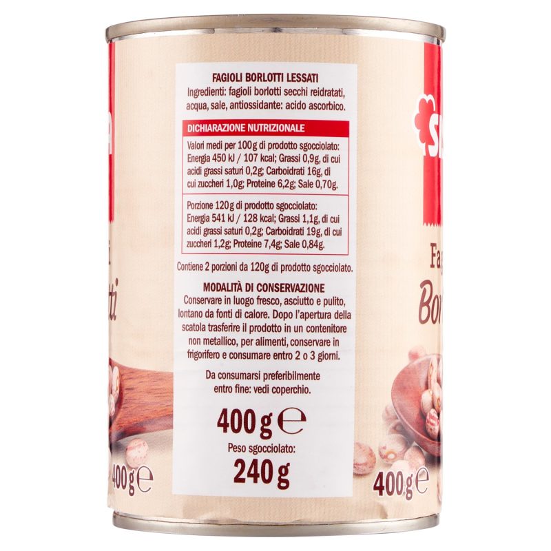 Sisa Fagioli Borlotti 400 g