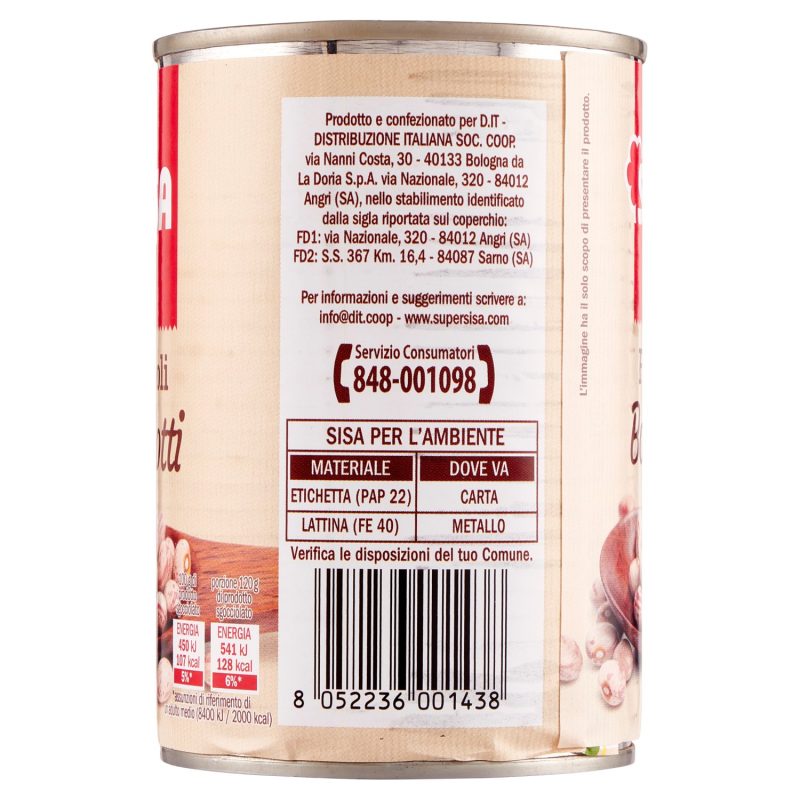 Sisa Fagioli Borlotti 400 g