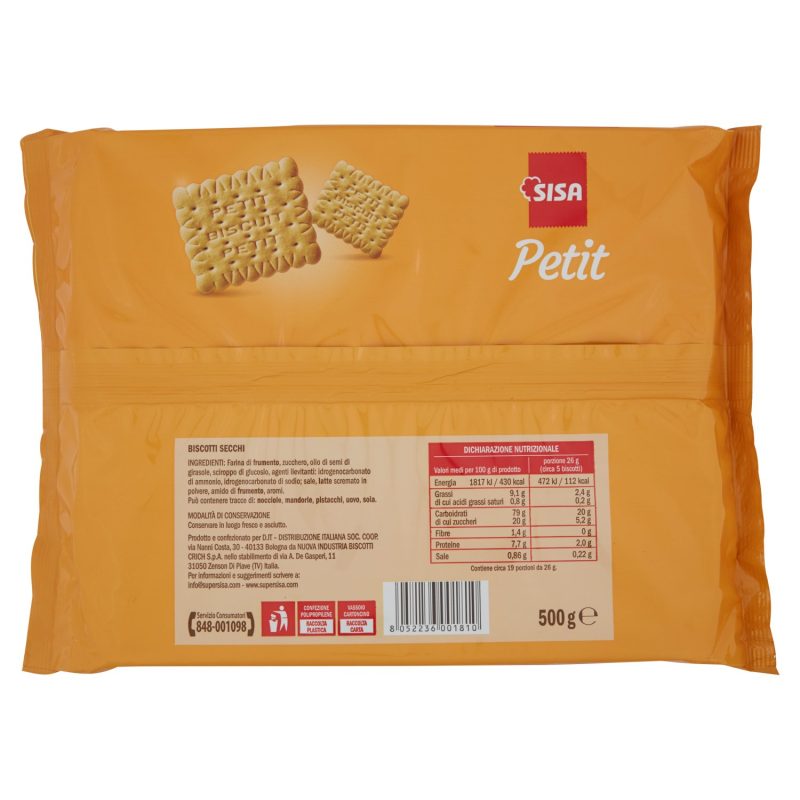 Sisa Petit Biscotti Secchi 500 g