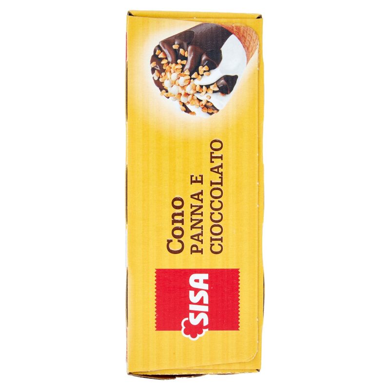 Sisa Cono Panna e Cioccolato 6 x 75 g