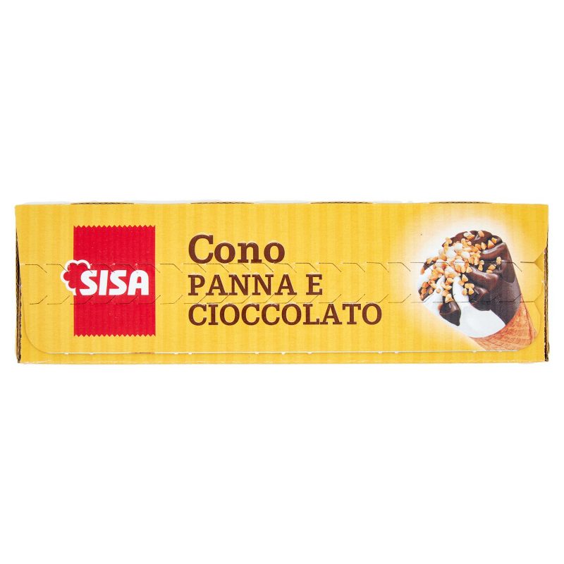 Sisa Cono Panna e Cioccolato 6 x 75 g