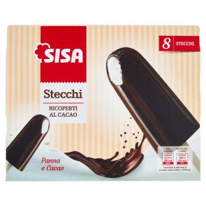 Sisa Stecchi Ricoperti al Cacao 8 x 50 g