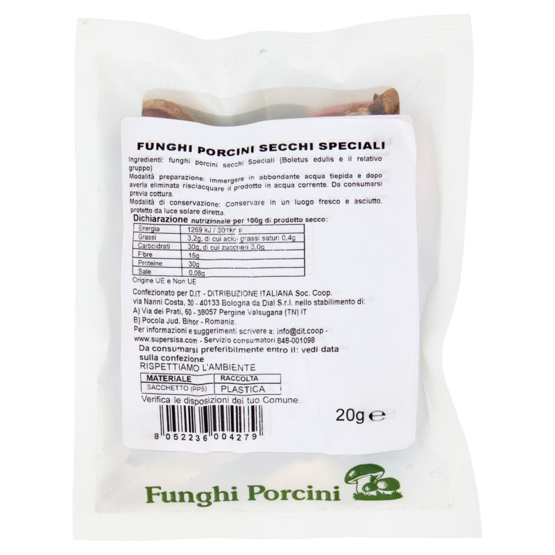 Sisa Funghi Porcini Secchi Speciali 20 g