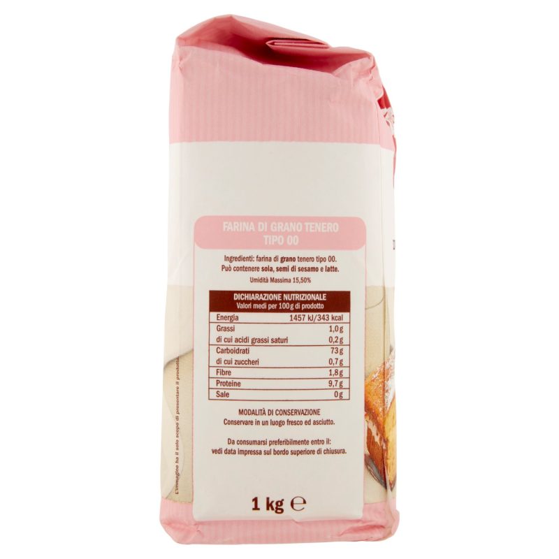 Sisa Farina di Grano Tenero Tipo 00 ideale per Dolci 1 kg