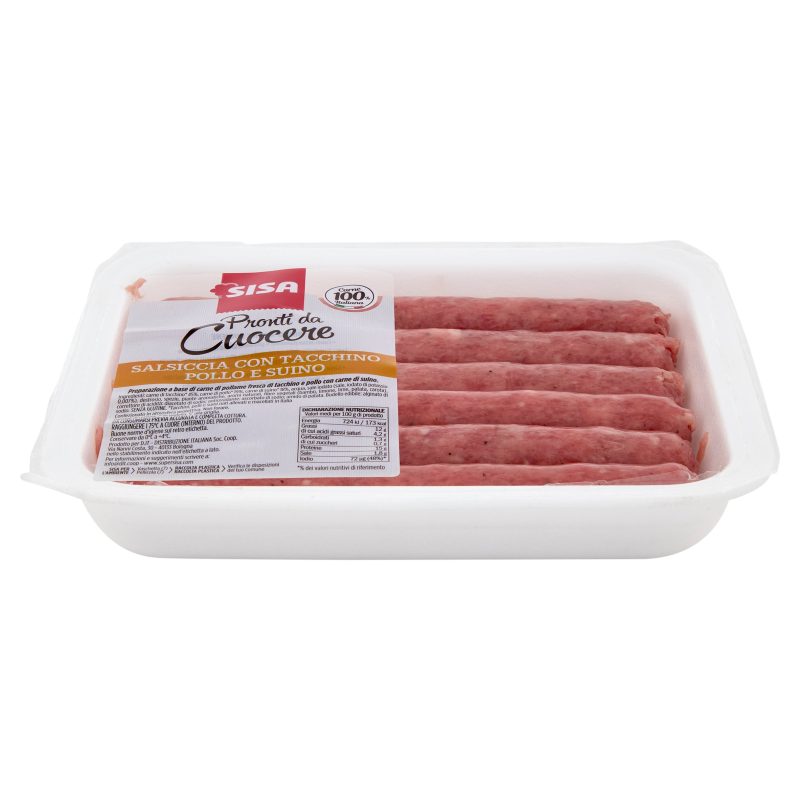 Sisa Salsiccia con Tacchino Pollo e Suino 430 g