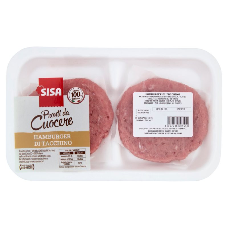 Sisa Hamburger di Tacchino 200 g