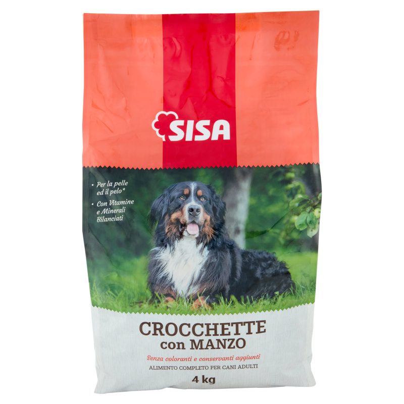 Sisa Crocchette Cane con Manzo 4 kg