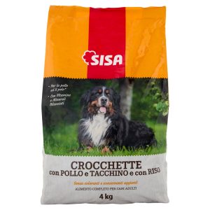 Sisa Crocchette Cane con Pollo, Tacchino e con Riso 4 kg