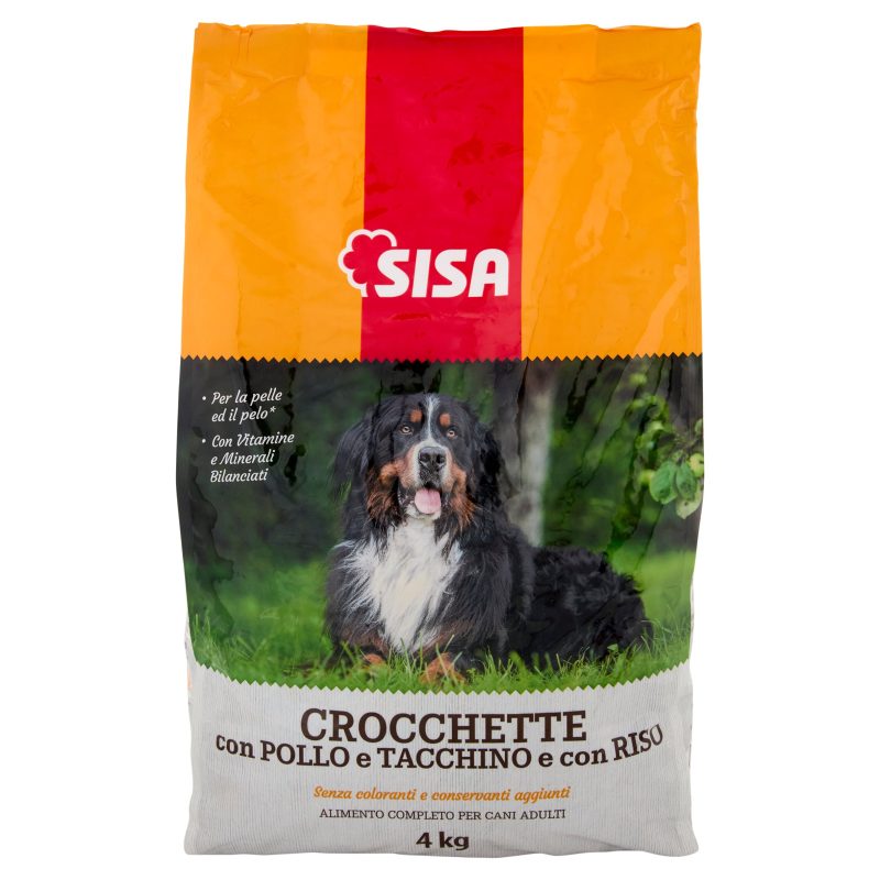 Sisa Crocchette Cane con Pollo, Tacchino e con Riso 4 kg