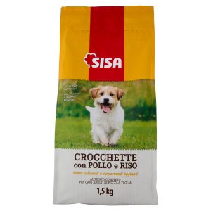 Sisa Crocchette Cane Piccola Taglia con Pollo e Riso 1,5 kg