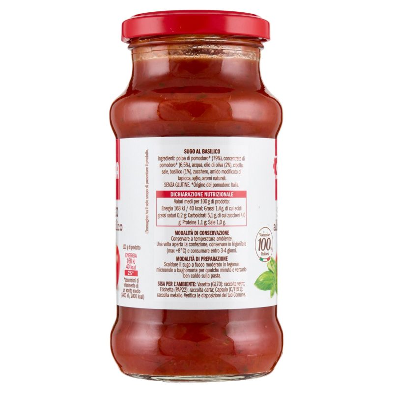 Sisa Sugo al basilico 350 g