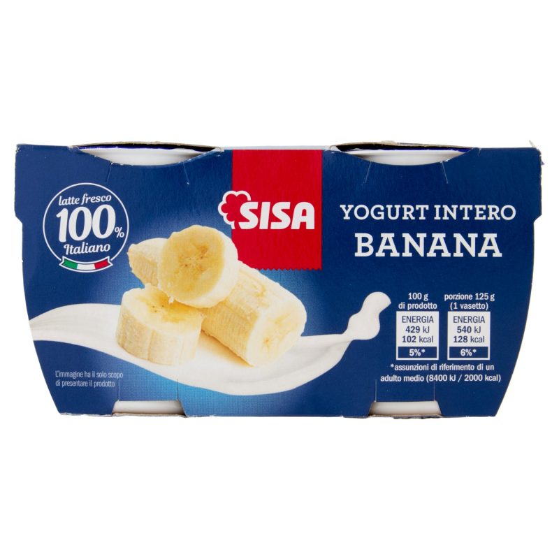 Sisa Yogurt Intero Banana 2 x 125 g