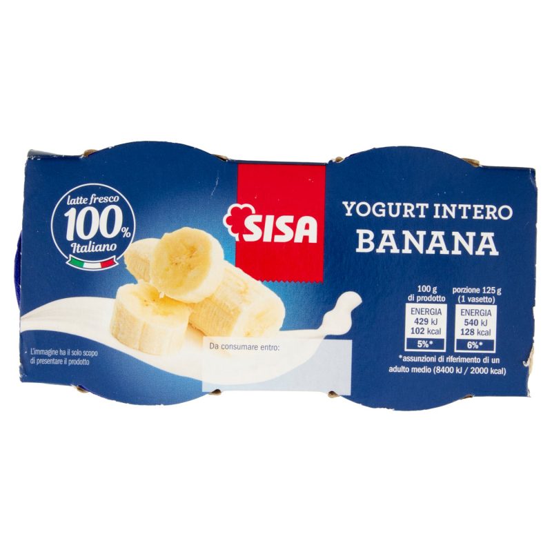 Sisa Yogurt Intero Banana 2 x 125 g