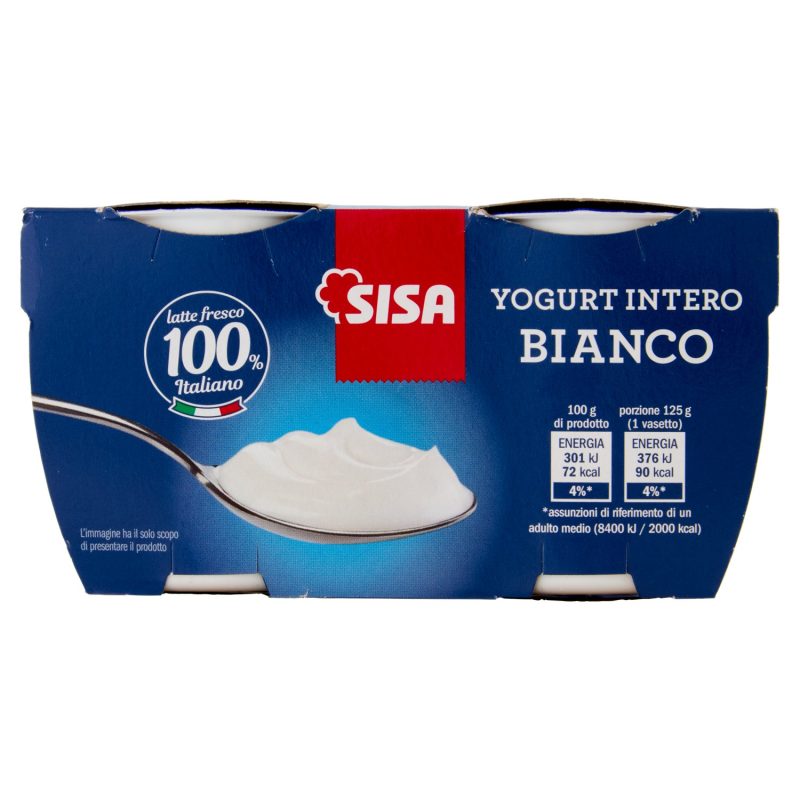 Sisa Yogurt Intero Bianco 2 x 125 g