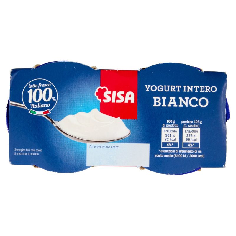 Sisa Yogurt Intero Bianco 2 x 125 g