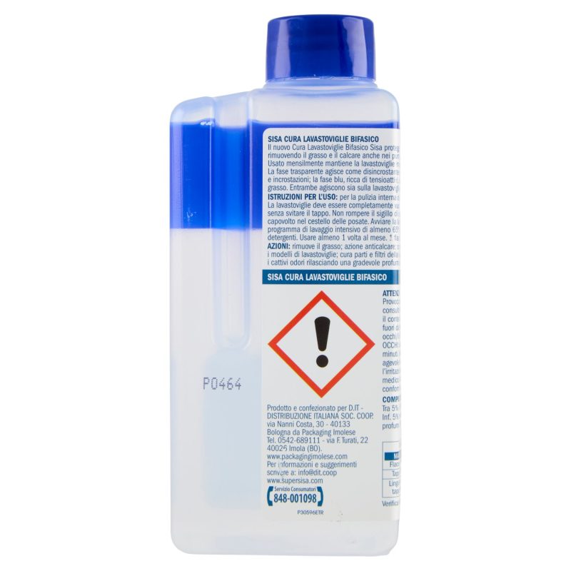 Sisa Cura Lavastoviglie bifasico 250 ml
