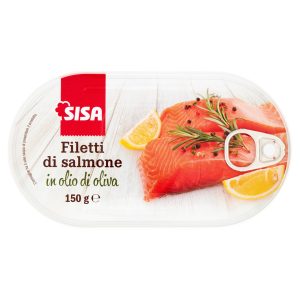 Sisa Filetti di salmone in olio di oliva 150 g