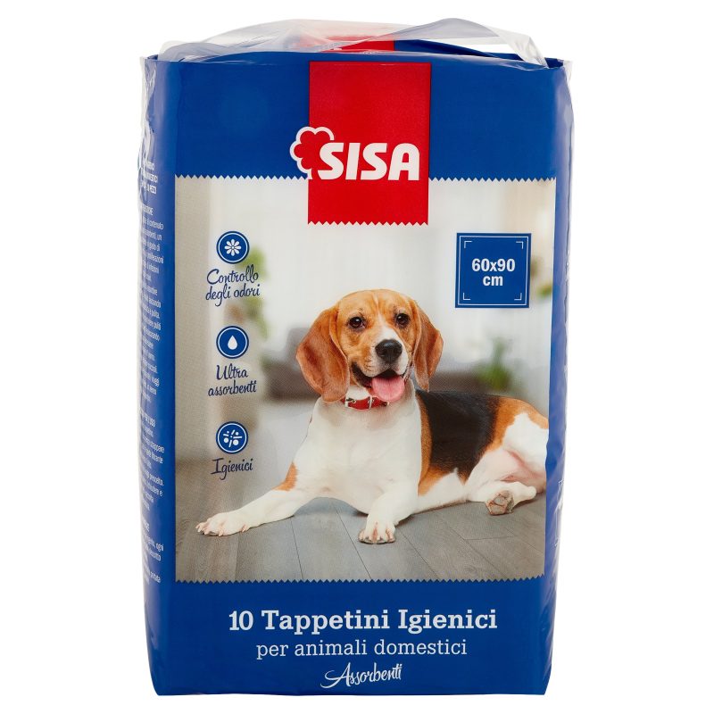 Sisa Tappetini Igienici per animali domestici Assorbenti 60x90 cm 10 pz