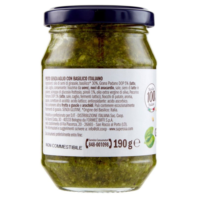 Sisa Pesto alla Genovese senza aglio 190 g