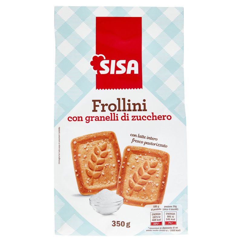 Sisa Frollini con granelli di zucchero 350 g
