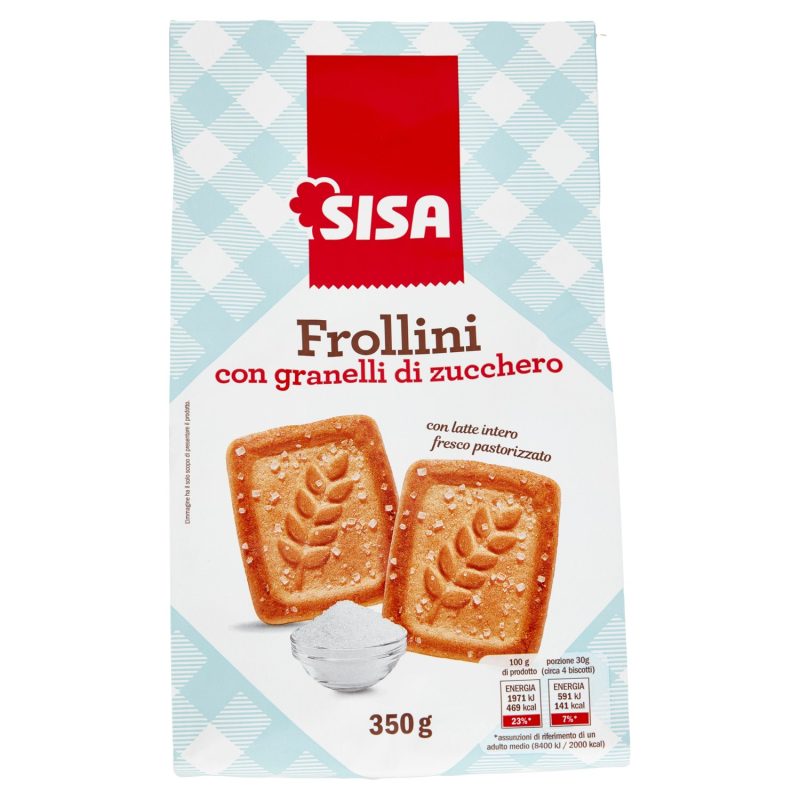 Sisa Frollini con granelli di zucchero 350 g