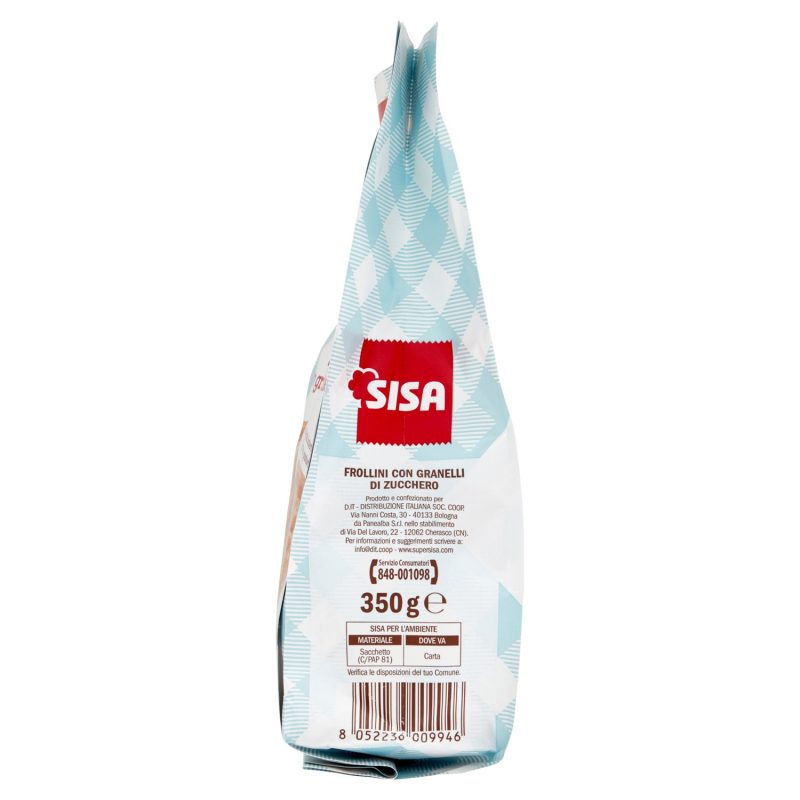Sisa Frollini con granelli di zucchero 350 g