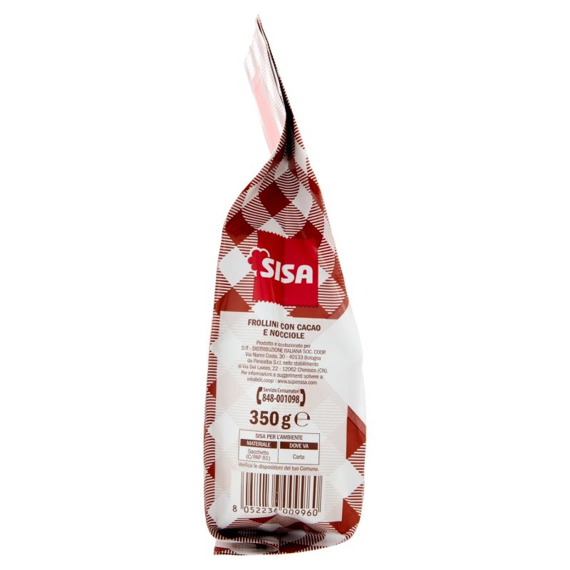 Sisa Frollini cacao e nocciole 350 g