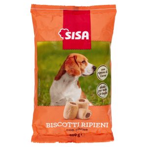 Sisa Biscotti Cane Ripieni con carne 400 g