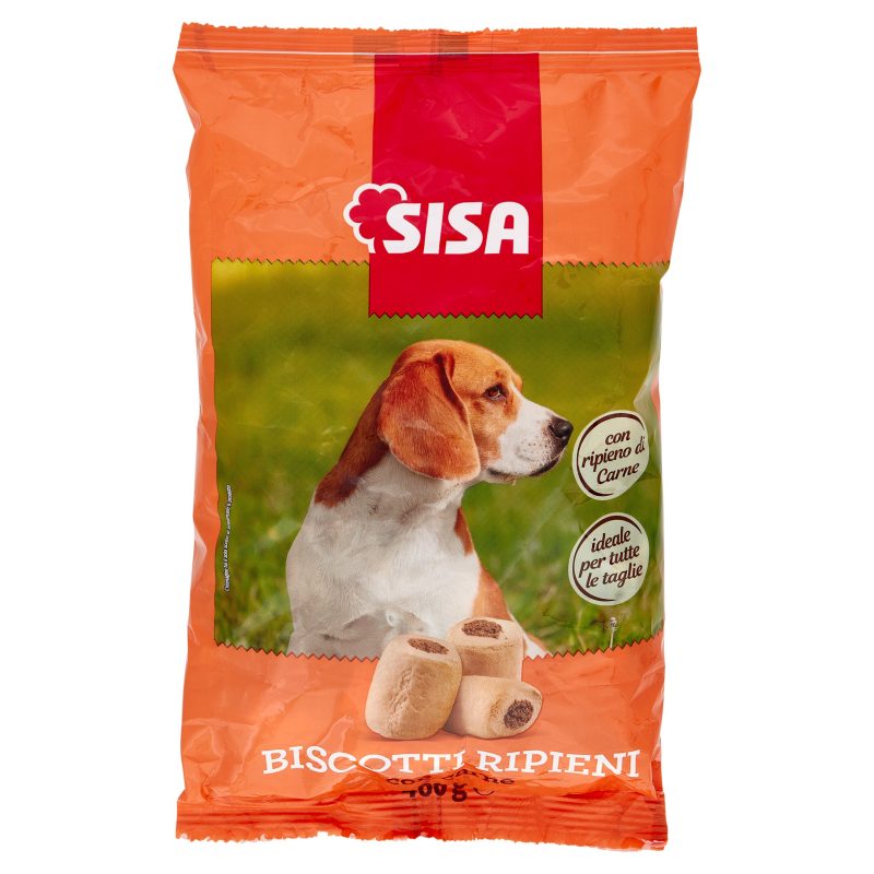 Sisa Biscotti Cane Ripieni con carne 400 g