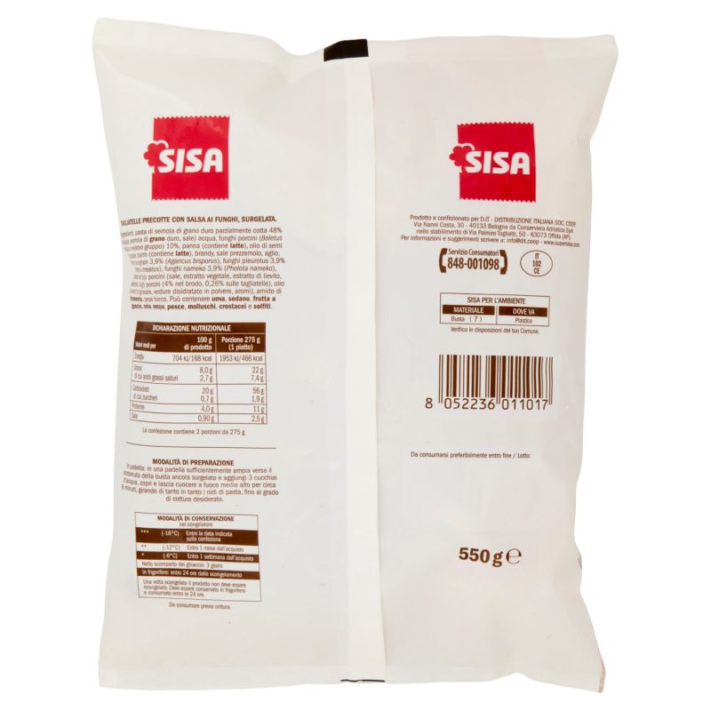 Sisa Tagliatelle ai Funghi con Porcini 550 g