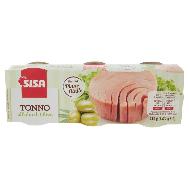 Sisa Tonno all'olio di Oliva 3 x 70 g